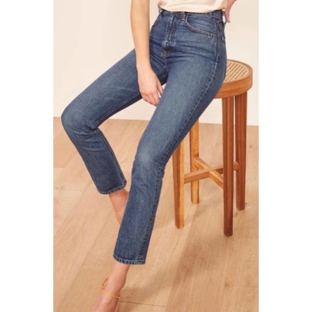 Reformation Stevie Ultra High Rise Jean in Perth Wash Size 30